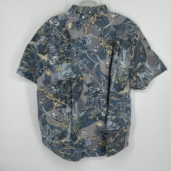 NWT Reyn Spooner Marvel Avengers Assemble Camp Button Up S/S Shirt Mens 2XL Dad - Picture 7 of 12